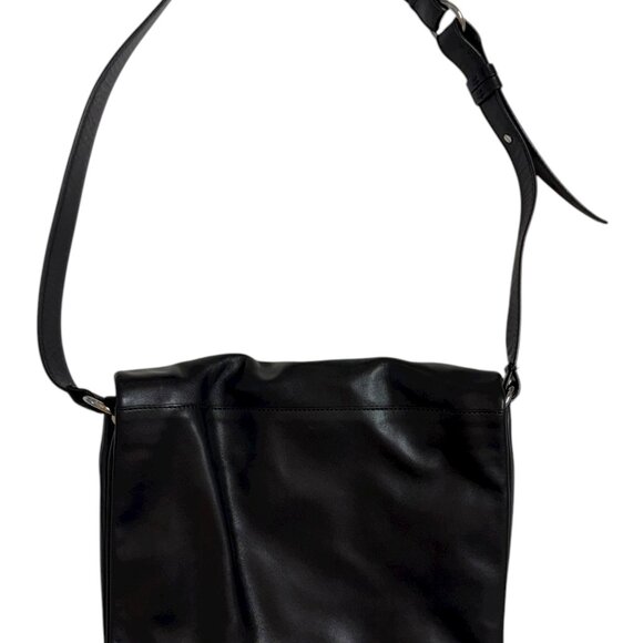 & Other Stories Black Leather Crossbody Bag - Picture 2 of 3